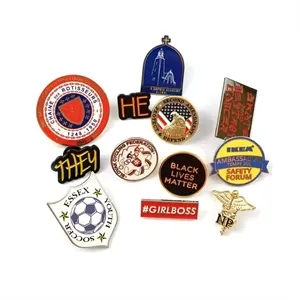 1.2" Die Struck Iron Soft Enamel Lapel Pin