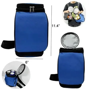 11.4''x6'' Golf Cooler Bag with Multi-Pockets