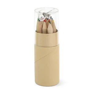 12 Color Pencil in Tube W/Sharpener