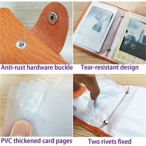 24 Slots PU Business Card/Bank Card Foldable Holder