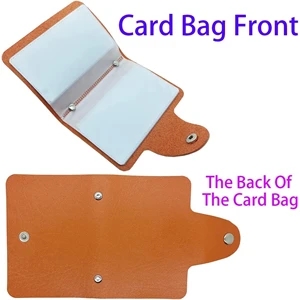 24 Slots PU Business Card/Bank Card Foldable Holder