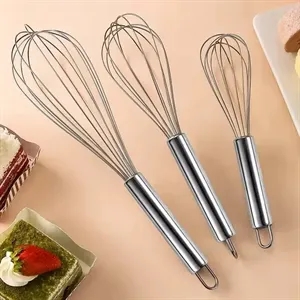 3-Piece Stainless Steel Whisk Set (8