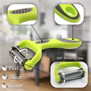 3 in 1 Blade Spin Design With Julienne Peeler