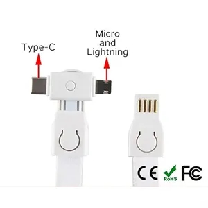 3 in 1 Lanyard USB Cable