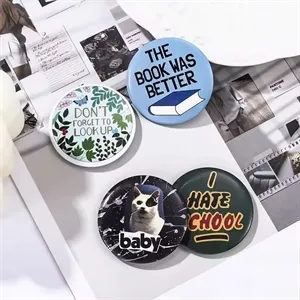 3" Round Pin-back Custom Buttons