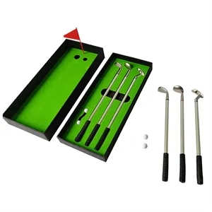 3Pcs Golf Clubs Ballpoint Pen Set Cool Stuff