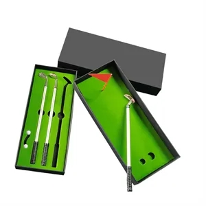 3Pcs Golf Clubs Ballpoint Pen Set Cool Stuff