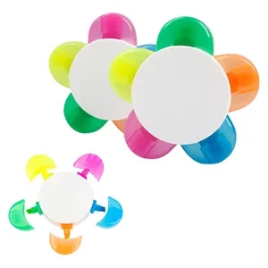 5 Color Flower Shape Highlighter Pens