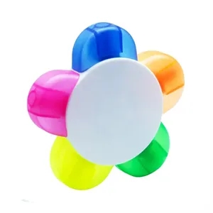 5 Color Flower Shape Highlighter Pens