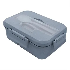 8.2 "x5.7" x2.7"  Wheat straw eco-friendly Bento Box