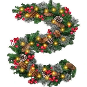 8 foot Holiday Garland