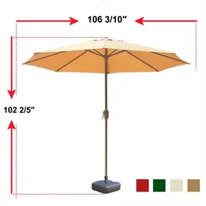 9' Outdoor Market Patio Umbrella