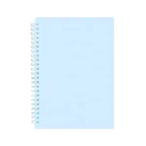 A5 Thick Plastic Hardcover Spiral Notebook