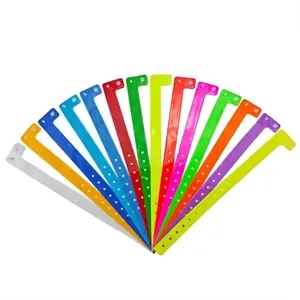 Adjustable L Shaped PVC Wristbands