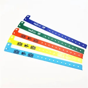 Adjustable L Shaped PVC Wristbands