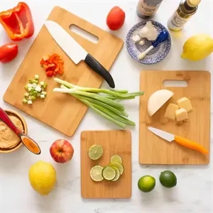 Bamboo Cutting Board with Handle Cutout Large