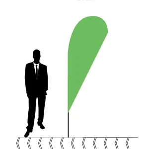 Beach Outdoor Advertising Knife Flag