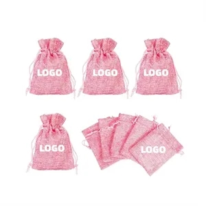 Burlap Bags with Drawstring