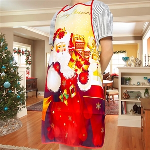 Christmas Print Apron Kitchen Cooking