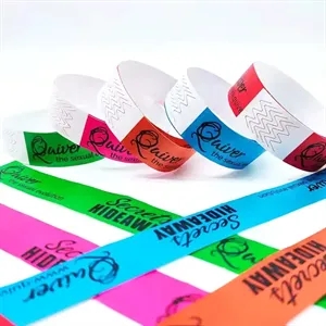 Custom 3/4'' Disposable Paper Wristbands for Events