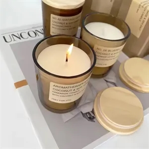 Custom Scented Candle In Glass Jar
