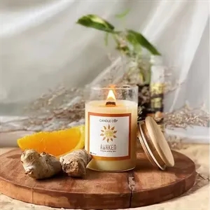 Custom Scented Candle In Glass Jar