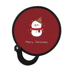 Custom  fold up DISC fan with handle