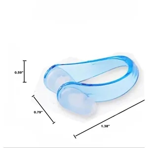 Custom logo silicone Swimming nose clip earplug set