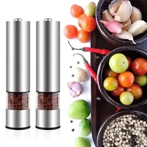 Electric Salt and Pepper Grinder Set