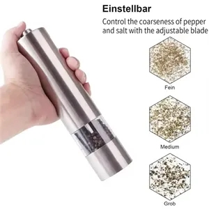 Electric Salt and Pepper Grinder Set