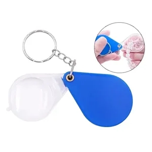 Foldable ABS Magnifier with Keychain