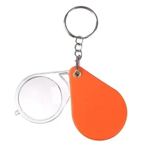 Foldable ABS Magnifier with Keychain