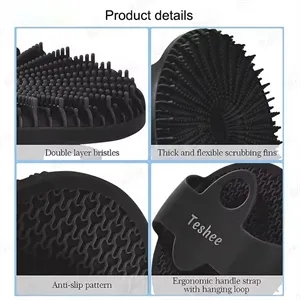 Handheld Soft Silicone Body Scrubber Shower Brush