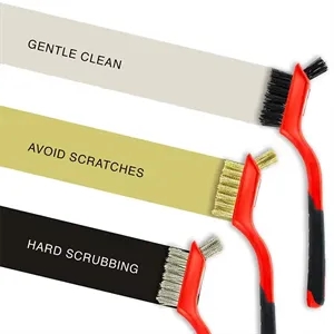 Heavy-Duty Wire Brush Set - 3 Pack for Deep Cleaning
