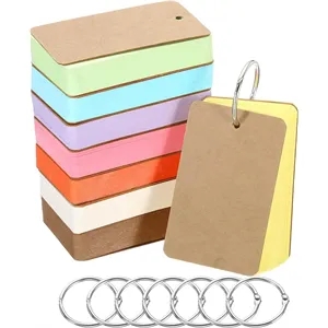 Index With Binding Rings Double-sided Available Study Cards