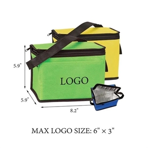 Insulated Non-Woven 6- Pack Cooler Lunch Bag