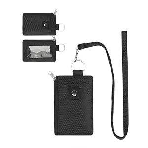 Keychain card case for neck hanging