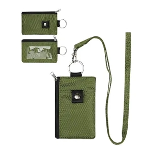 Keychain card case for neck hanging