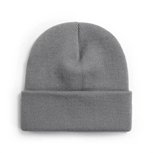 Knit Beanie with cuff caps Embroidered