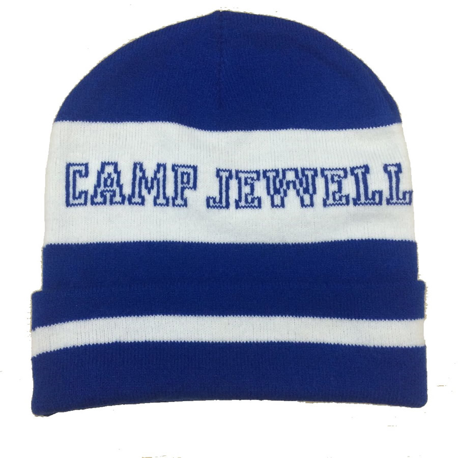 Knitted Beanie W/ Jacquard logo message