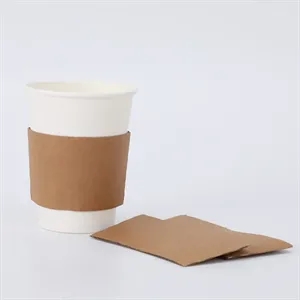 Kraft Paper Coffee Cup Clutch Sleeve