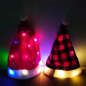 LED Light up Santa Christmas Hat/Cap