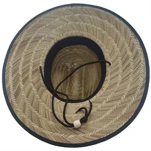 Men'S Pierside Lifeguard Beach Sun Straw Hat