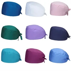 Nurse Scrub Cap With Buttons