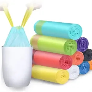 One Carry Twenty Disposable Drawstring Design Garbage Bags