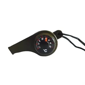 Outdoor 3-in-1 Compass Thermometer Whistle