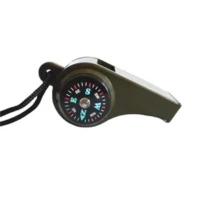 Outdoor 3-in-1 Compass Thermometer Whistle