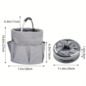 Oxford Grocery Storage Basket Garden Tool Handle Bag