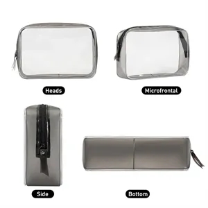 PVC Waterproof Transparent Portable Makeup Organizer Bag