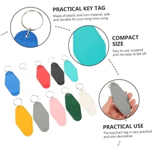 Plastic Travel Luggage Tag/Hotel Keychain With LOGO
